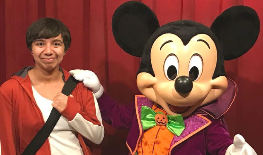 Mickey's Not-So-Scary Halloween Party with teens: Mickey meet and greet