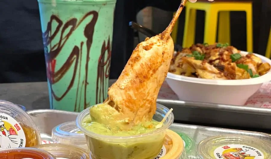 Chicken Guy! Grilled Chicken Tenders with Avocado Crema dipping sauce