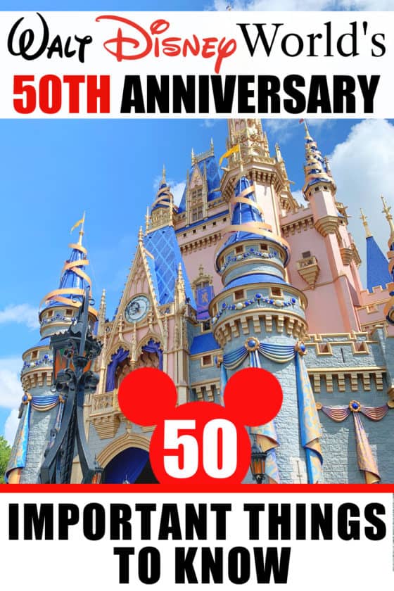 Disney World's 50th Anniversary: 50 Important Things to Know - Sand and ...