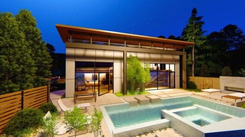 How to Stay Sane While You Find the Right New Home - Ways to Add Value to Your Summer Home - modern house with pool