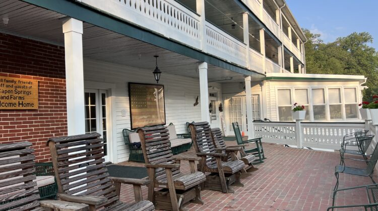 Capon Springs Resort front porch