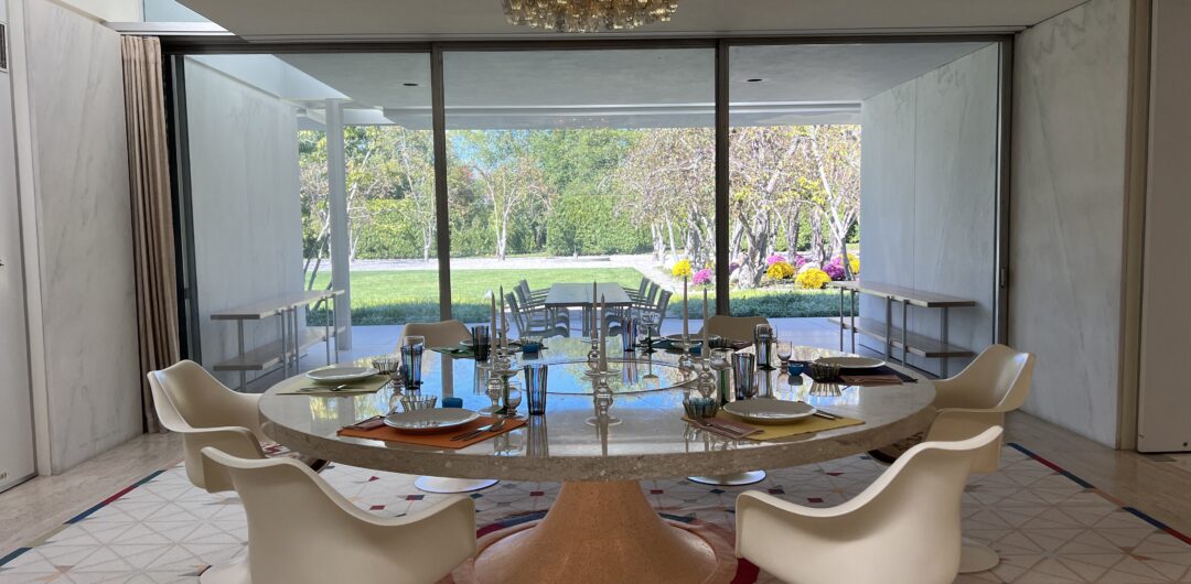 Columbus Indiana Modern Architecture - Miller house dining area