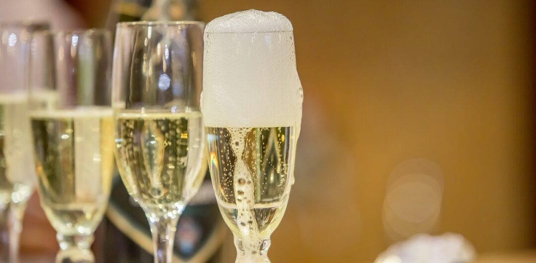 Champagne Swaps Worth Toasting - overflowing champagne glass