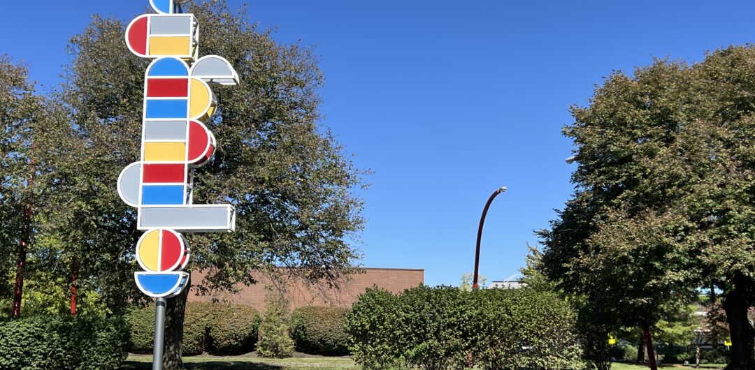 columbus indiana modern architecture sign