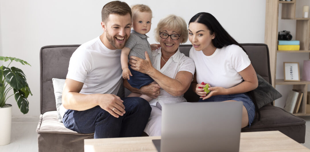 working abroad- people-having-video-call-with-their-family-home