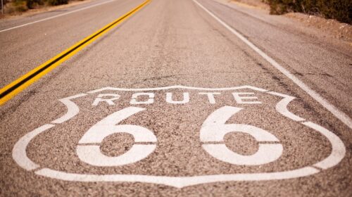 Best Scenic Road Trip Destinations Across the USA - route 66 road paint