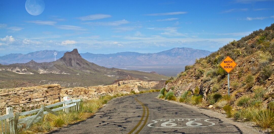 Best Scenic Road Trip Destinations Across the USA - route 66 with sky and road