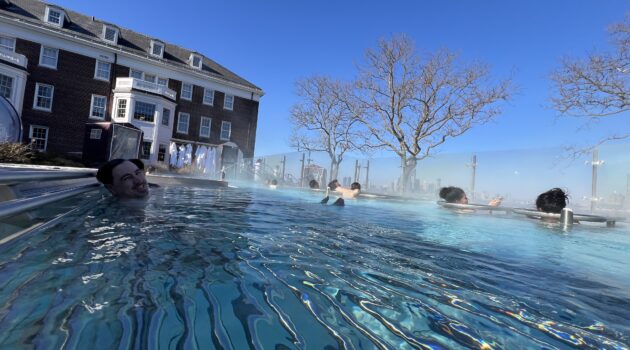 QC NY Spa outdoor pool