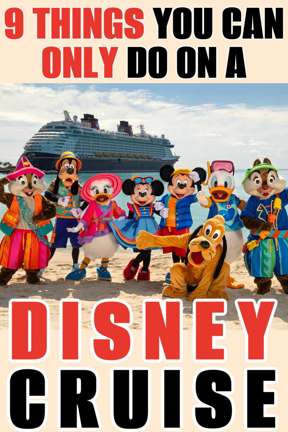 From themed character meet and greets to private islands, here are the best things you can only do on a Disney cruise! #Disney #Disneytips #Disneycruise #Disneyplanning 