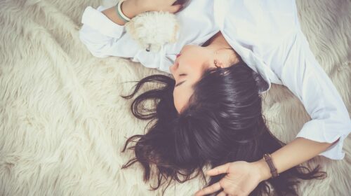Building a Business in Natural Sleeping Aids - Sleeping Woman with a Puppy