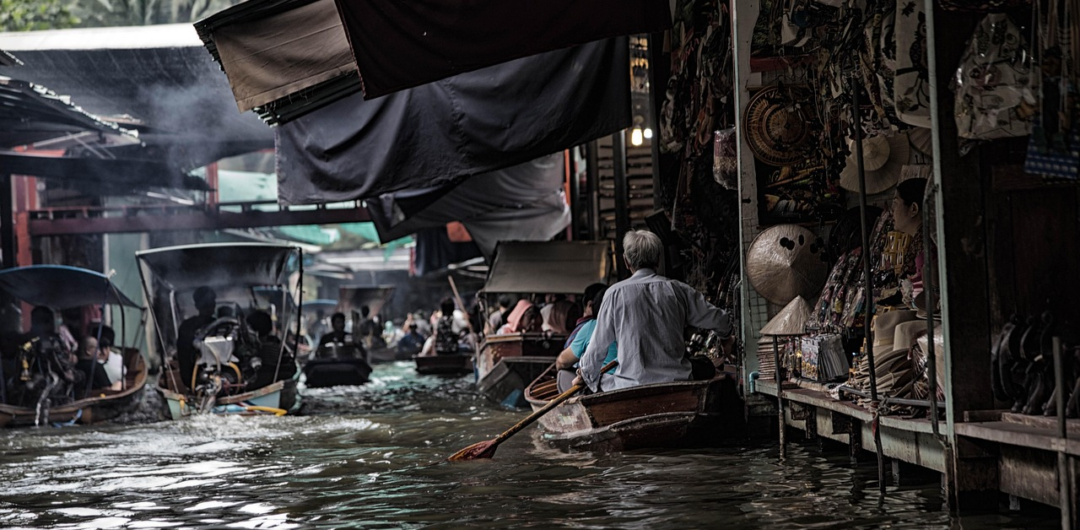 bangkok thailand - floating river markets