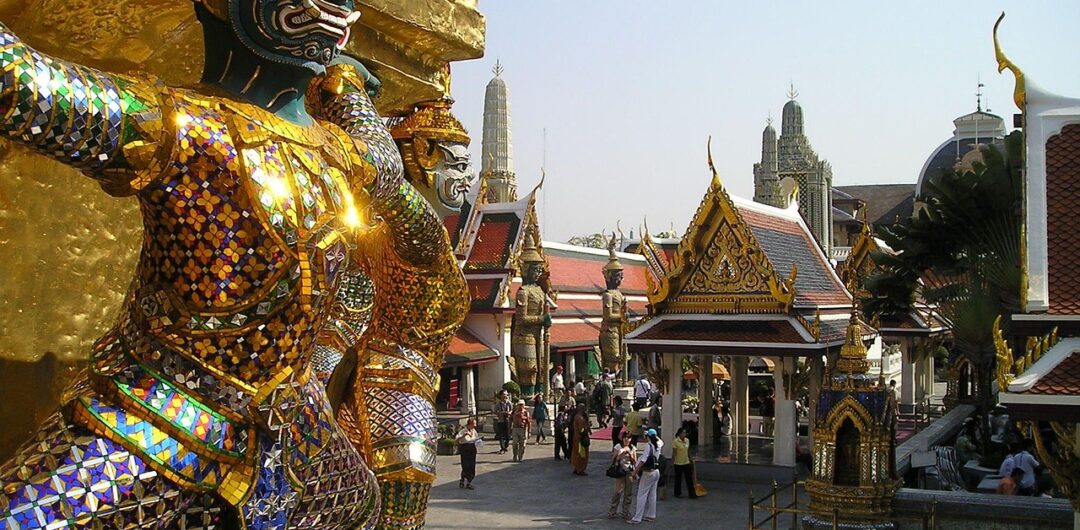 bangkok thailand - gold temple palace