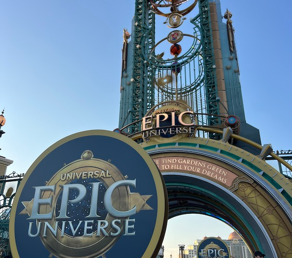 Universal Orlando Epic Universe entrance.