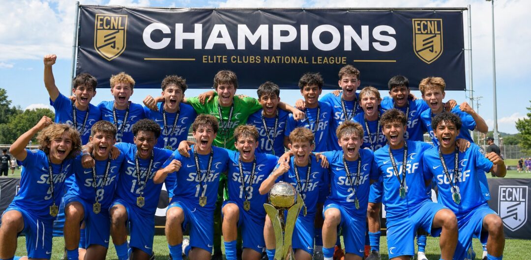 4 Ways Matching Gear Makes Group Trips Better - Youth Soccer Team Celebrates ECNL Championship Victory