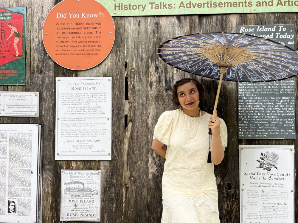 Visiting Rose Island in Indiana: The Ultimate Guide to the Abandoned 1920s Amusement Park 1 Rose Island amusement park sign