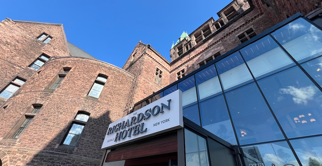 Why the Richardson Hotel Is Buffalo's Most Fascinating Stay 1 Richardson Hotel Buffalo - exterior entrance