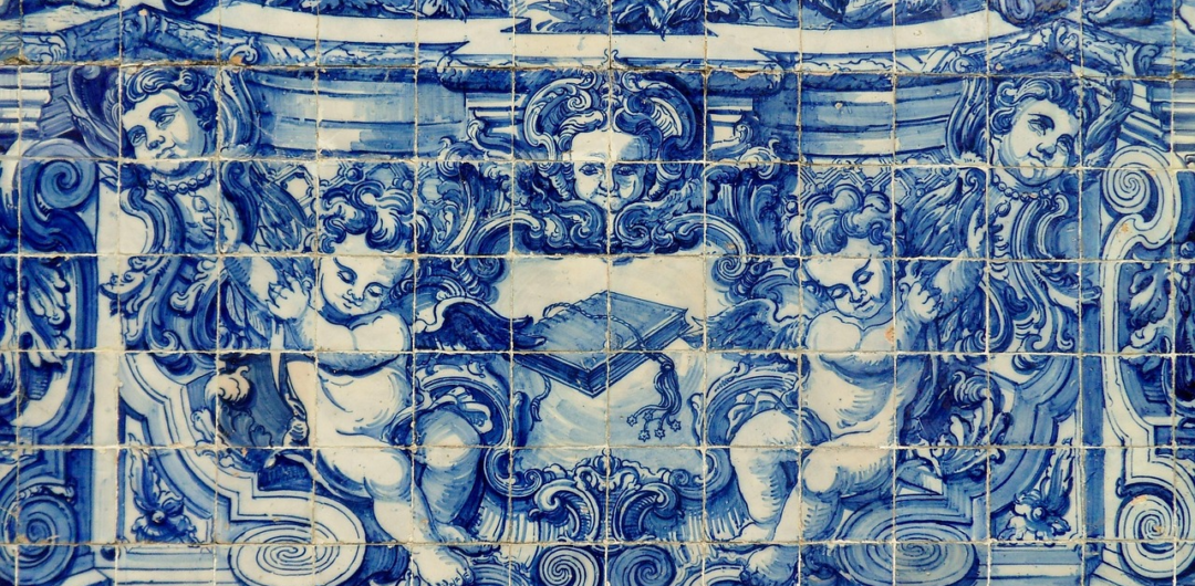 Beautiful tile mural in Porto.