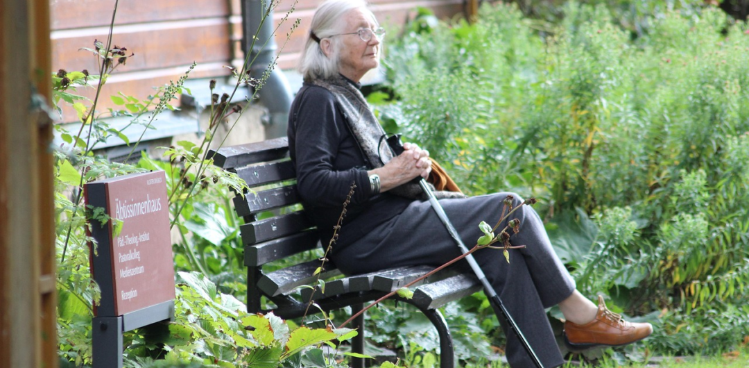 When a Family Visit Reveals a Serious Pressure Wound- A Guide for Loved Ones - Elderly Woman Sitting on a Bench